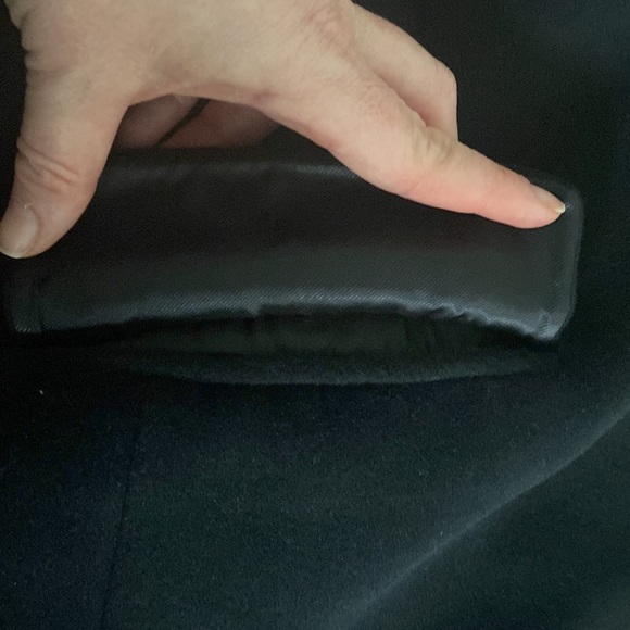 ARMANI-Collezioni Stunning Classic Black Angora/Wool/Cashmere Coat barely worn - Picture 12 of 12